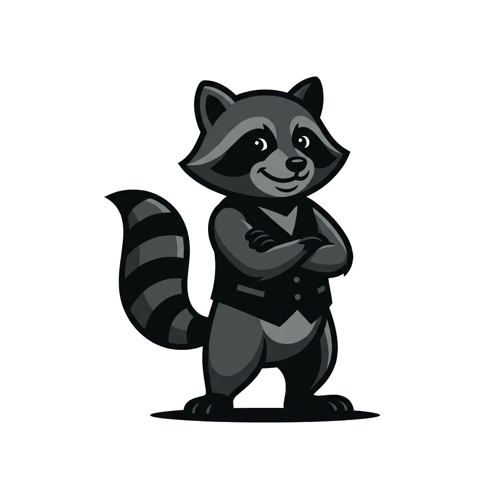 Pralnia Międzyzdroje - WASH POINT maskotka szop pracz